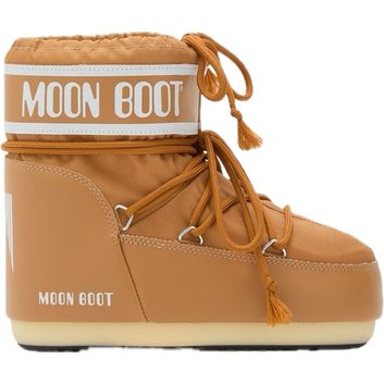 MOON BOOT ICON LOW NYLON, COGNAC