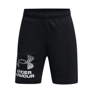 UNDER ARMOUR Tech Logo Shorts, Black / Mod Gray