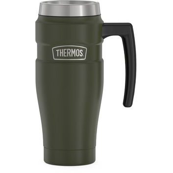 THERMOS Vodotěsný termohrnek s madlem 470ml - vojenská zelená
