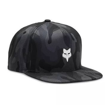 FOX Fox Head Camo Tech Snapback, Black Camo