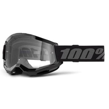 100% STRATA 2 Goggle Black - Clear Lens