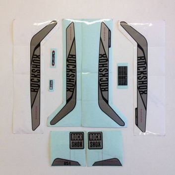 ROCK SHOX DECAL KIT RBA 26/27.5/29 SLV/DFBLK