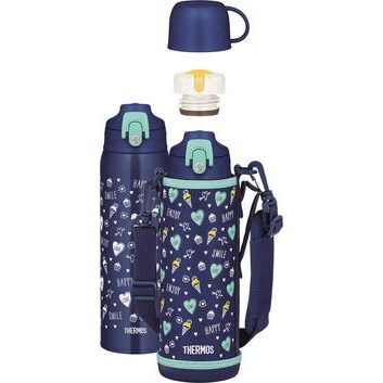 THERMOS Dětská termoska s dvěma uzávěry 1l - modrá