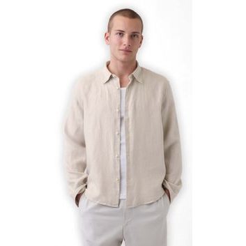 GAP 886385-03 Lněná košile Šedá