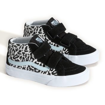 VANS SK8-Mid Reissue V Leopard Glitter PASTEL BLUE