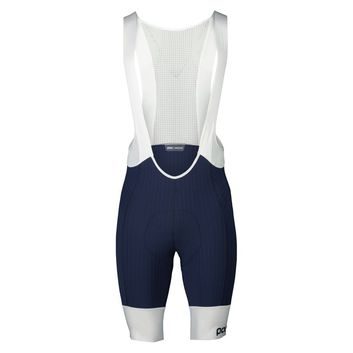 POC M's Raceday Bibshorts Turmaline Navy/Hydrogen White