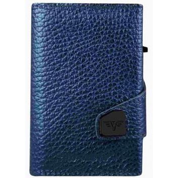 TRU VIRTU Wallet Click & Slide - leather Navy Metallic