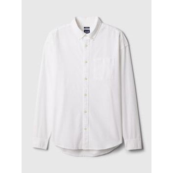 GAP Košile oxford standard fit Bílá