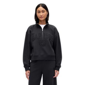 GAP 852841-01 Oversize mikina s logem 1969 VintageSoft Černá