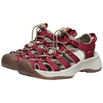 KEEN ASTORIA WEST SANDAL WOMEN, merlot/scarlet ibis