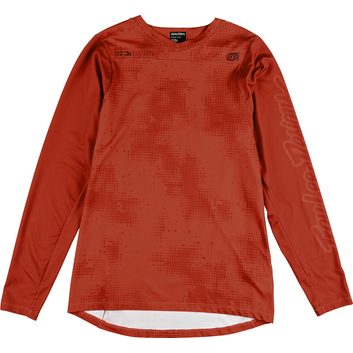 TROY LEE DESIGNS LS JERSEY SKYLINE CHILL SCATTERED FIRE ORANGE