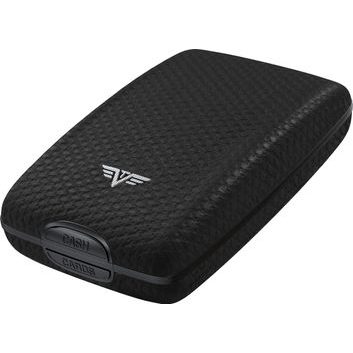 TRU VIRTU Cash & Cards OYSTER - leather Carbon Black