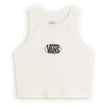 VANS OVAL LOGO TANK EGRET
