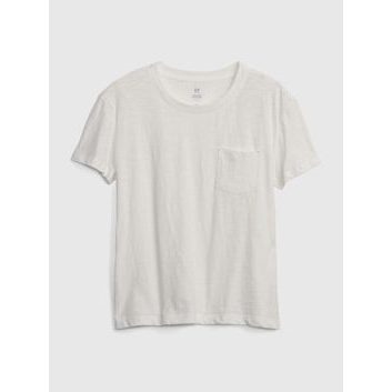 GAP 601387-04 Dětské tričko s kapsičkou Bílá
