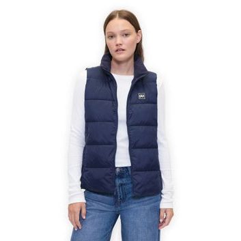 GAP 791282-03 Prošívaná nepromokavá vesta ColdControl Tmavě modrá