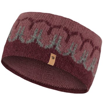 FJÄLLRÄVEN Övik Path Knit Headband, Dark Garnet-Mesa Purple