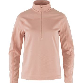 FJÄLLRÄVEN Abisko Lite Fleece Half Zip W Chalk Rose