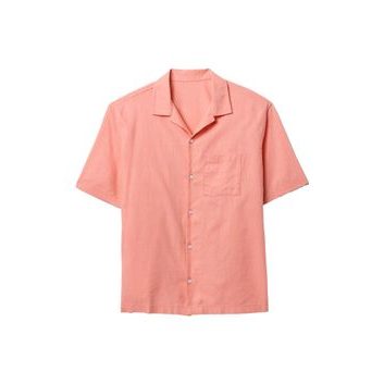 GAP Lněná košile Oranžová