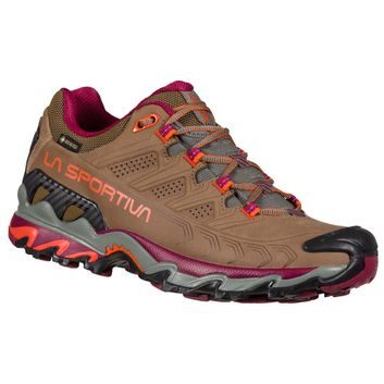 LA SPORTIVA Ultra Raptor II Leather Wide Woman GTX, Taupe/Red Plum