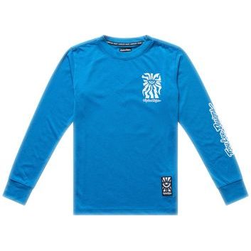 TROY LEE DESIGNS YOUTH SKYLINE RIDE TEE ONE EYE AERO BLUE