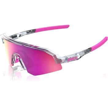 100% SLENDALE XS - Polished Translucent Grey - Purple Multilayer Mirror