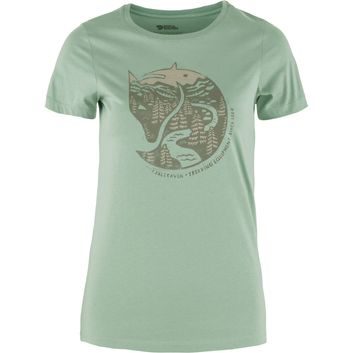FJÄLLRÄVEN Arctic Fox Print T-shirt W Misty Green