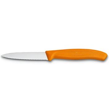 VICTORINOX 6.7636.L119 Nůž kuchyňský oranžový 8cm vlnka