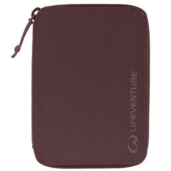 LIFEVENTURE RFiD Mini Travel Wallet, plum