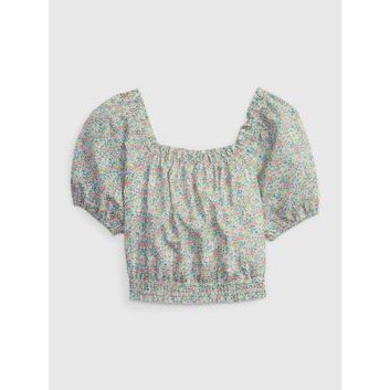 GAP 601092-00 Dětský lněný vzorovaný top Barevná