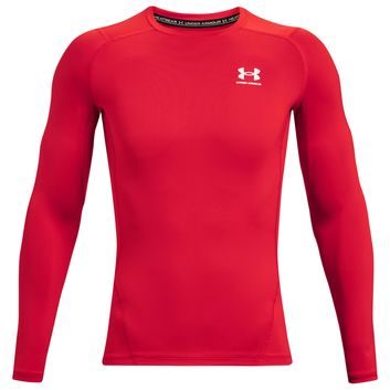 UNDER ARMOUR UA HG Armour Comp LS, Red