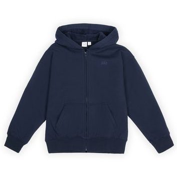 GAP 835289-01 Dětská zateplená sherpa mikina Tmavě modrá