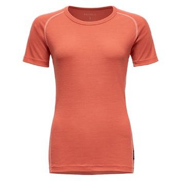 DEVOLD Lauparen Merino 190 Base Tee Wmn, Coral