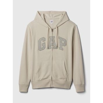 GAP Mikina na zip Béžová