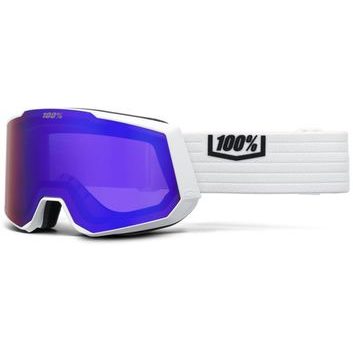 100% SNOWCRAFT XL HiPER Goggle - White/Violet - Mirror Violet Lens