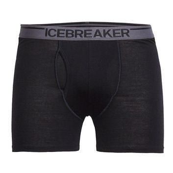 ICEBREAKER M Anatomica Boxers wFly BLACK
