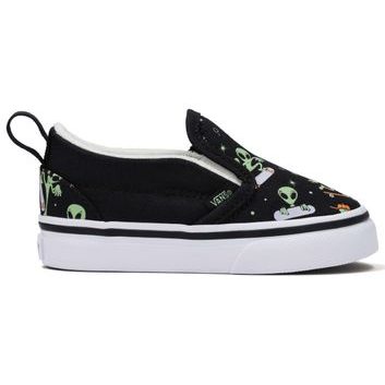 VANS Slip-On V Glow Cosmic Cruisers BLACK/GREEN
