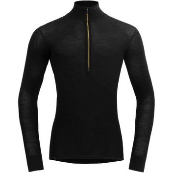 DEVOLD Wool Mesh 190 Zip Neck Man, Caviar