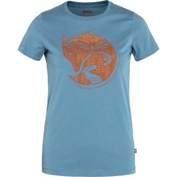 FJÄLLRÄVEN Arctic Fox Print T-shirt W Dawn Blue
