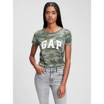GAP 268820-28 Tričko GAP logo Zelená