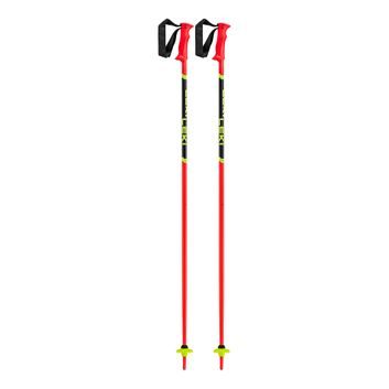 LEKI Racing Kids, bright red-black-neonyellow