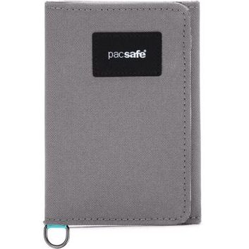 PACSAFE RFIDSAFE TRIFOLD WALLET stone