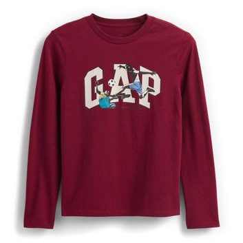 GAP 817485-04 Dětské tričko s logem Červená