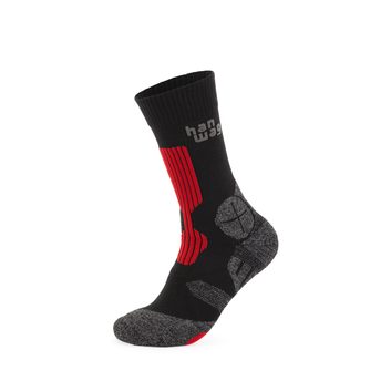 HANWAG Hanwag Trek Socke Asphalt/Red