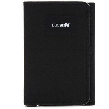 PACSAFE RFIDSAFE TRIFOLD WALLET jet black