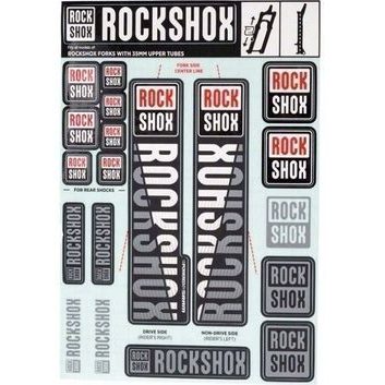 ROCK SHOX DECAL KIT 35MM DC WHITE