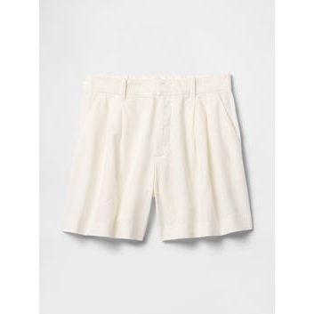 GAP Lněné kraťasy Bílá