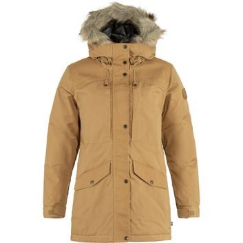 FJÄLLRÄVEN Singi Down Jacket W Buckwheat Brown