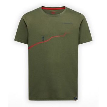 LA SPORTIVA Trail T-Shirt M Cypress/Mountain Red