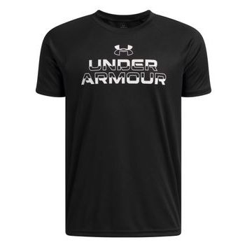 UNDER ARMOUR Tech Split Wordmark SS-BLK