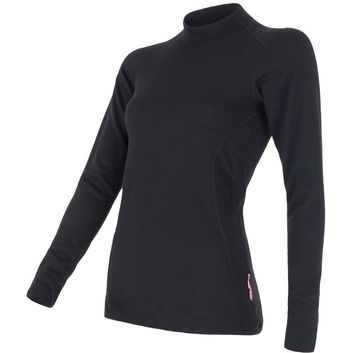 SENSOR DOUBLE FACE dámské triko dl.rukáv, černá